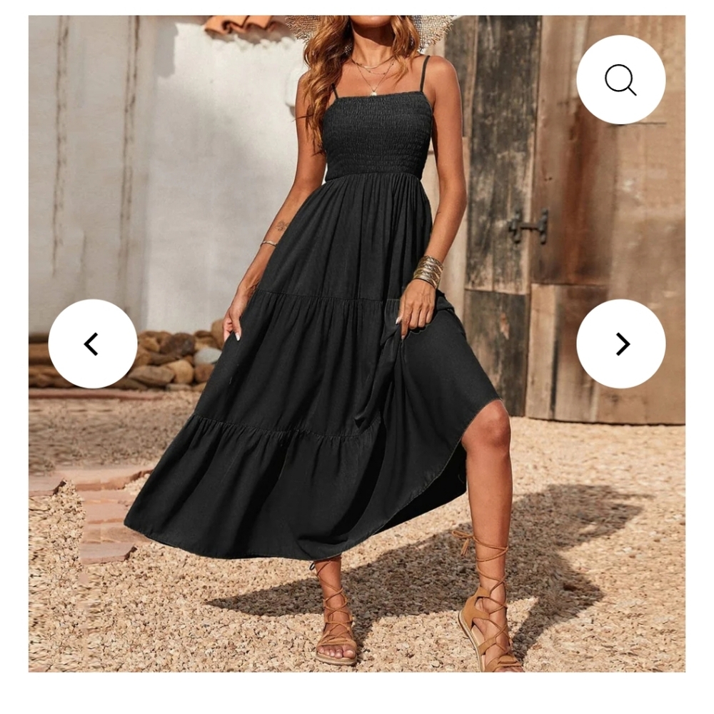Chic Black Midi Dress